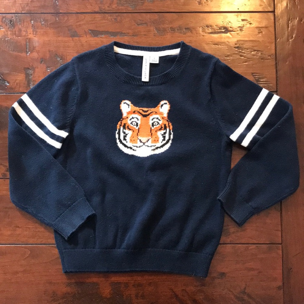 Janie and Jack tiger sweater size 4